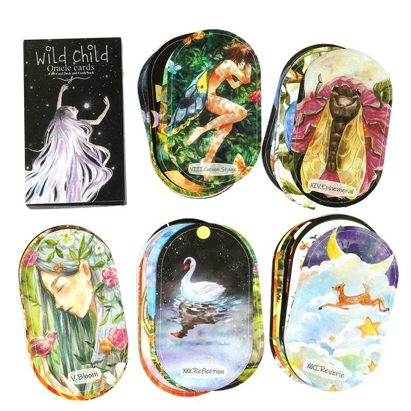 Wild child oracle 40 pcs Card Deck Indie oracle deck beautifully illustrated tarot Card Game Toy