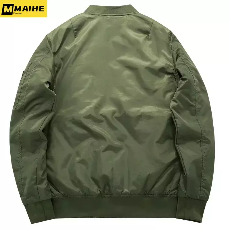 2023 New MA1 Pilot Bomb Jacket Men's Autumn and Winter Thickened Baseball Suit Casual Coat Men's Military Windproof Jacket Men's