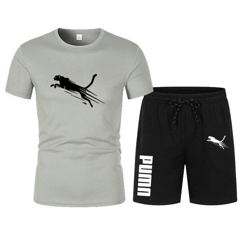 2024 Nieuwe Zomerkleding Sportkleding T-Shirt Met Korte Mouwen + Short 2-delige Set Trainingspak Mode Jogging Casual Heren Sets