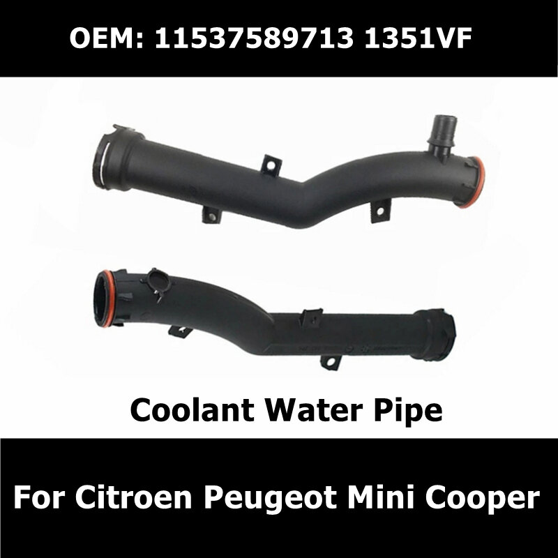 11537589713 1351VF 9800661880 Rubber Water Hose Coolant Pipe For Citroen C3 C4 DS3 Picasso Peugeot 207 308 Mini Cooper