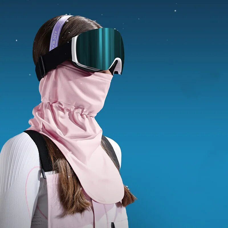 Zimowy szalik na narty polarowy ogrzewacz szyi maska na twarz pełna twarz kominiarka nakrycia głowy cieplejsze wiatroszczelne ubrania snowboardowe ochraniacz Unisex