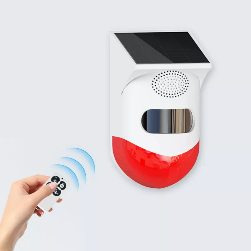 Detector infrarrojo de detección de cuerpo humano para exteriores, sistema de alarma de seguridad para el hogar, PIR Solar inteligente, versión Tuya