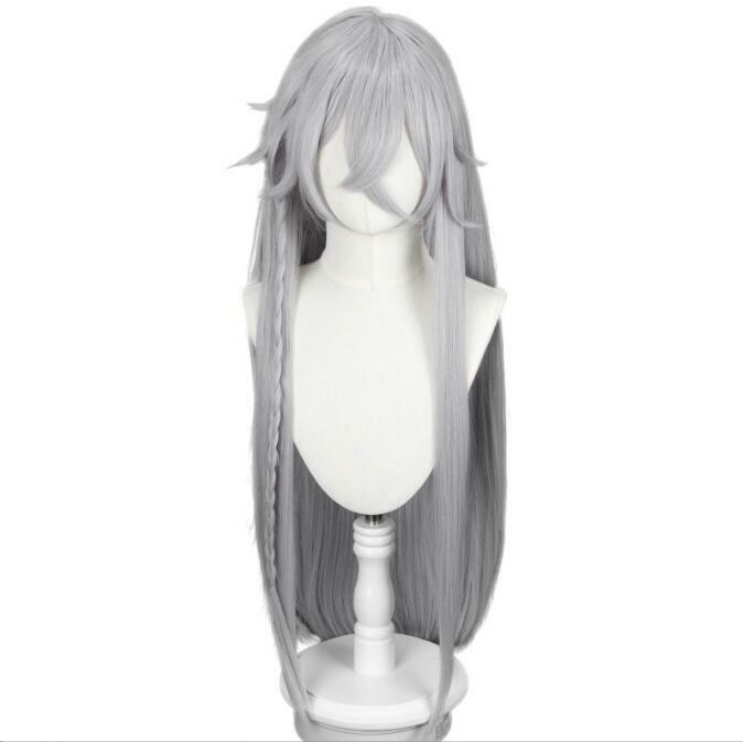 Anime Wigs Cosplay Under Taker Cosplay Wig 90cm Long Gery White Undertaker Cosplay Wig Heat Resistant Synthetic Hair
