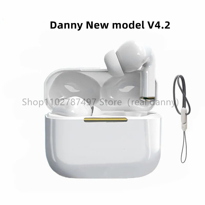 Danny-auriculares inalámbricos V4.2 Ultra TWS ANC, cascos con Bluetooth, Control táctil, con micrófonos, deportivos, impermeables