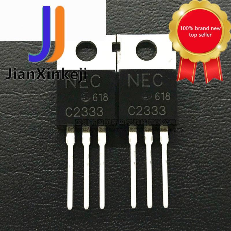 10pcs100% original novo 2sc2333 c2333 t npn silício power transistor in-line O-220 em estoque