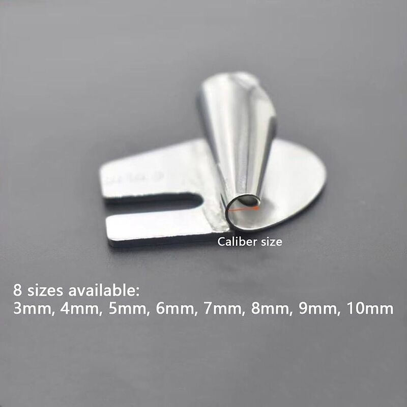 3mm-10mm Sewing Rolled Hemmer Puller Stainless Steel Old Sewing Machine Presser Hemming Foot DIY Crafts Sewing Tools Accessories