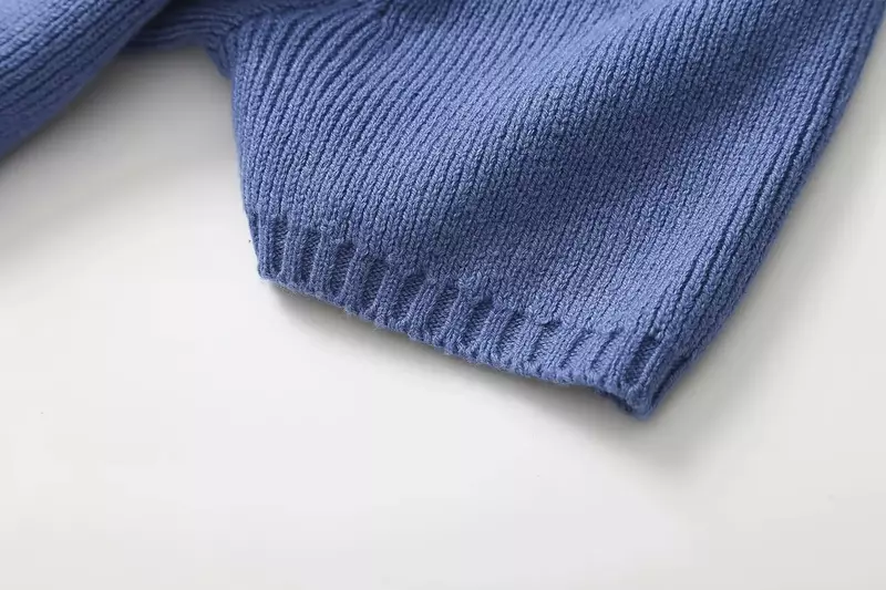 여성용 세련된 단추 니트 가디건 스웨터, 레트로 절묘한 O넥 반팔, 짧은 상의, 2023 패션