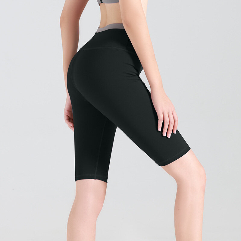 TUNIPeach-Pantalon de yoga taille haute à séchage rapide pour le sport, le fitness, la course à pied, le serrage des fesses, le levage des hanches, cinq points