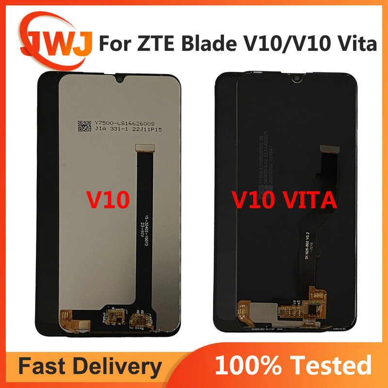LCD touch screen digitalizador conjunto para zte blade v10 vita, peças de reparo de alta qualidade