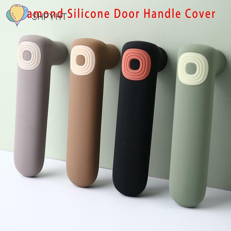 Silicone porta protetora Knob Cover, Door Handle Glove, protetores de parede, anti-colisão, esteira estática, Home Acessórios, 1Pc