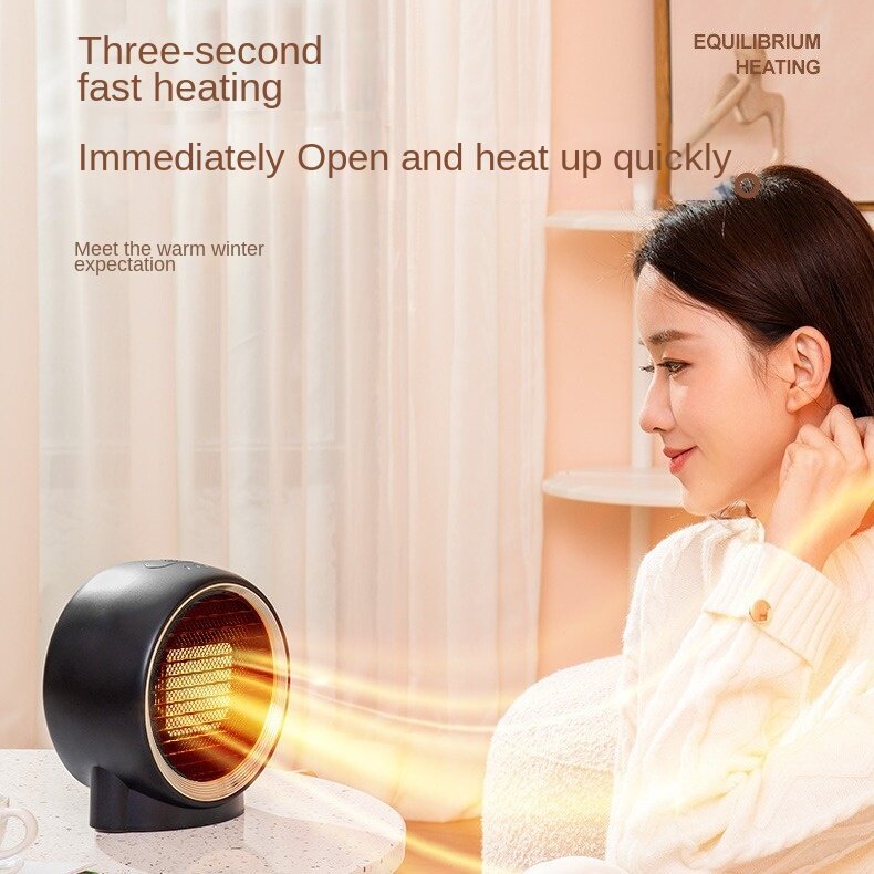 New Mini Space Heater Round Small Heaters Household Handy Portable Electric Heaters Home Appliance Body Warmer Heating for Home