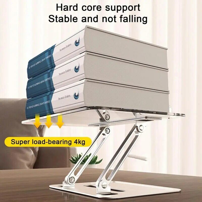 Book Holder Stand Foldable Adjustable Book Holder With Elastic Book Clip Super Load-Bearing Cookbook Stand Book Stand Hands Free