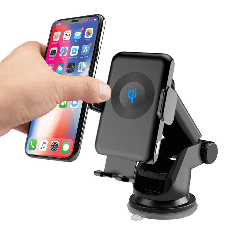 15W Quick Vehicle Wireless Charger Phone Mount For Google 6 Pro Galaxy S20