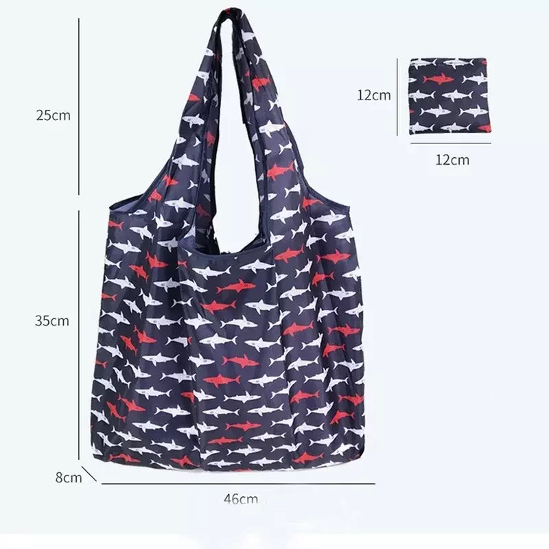 Motif mode baru tas tangan dompet lipat Tote tas ibu ramah lingkungan lipat kapasitas besar nyaman untuk tas popok