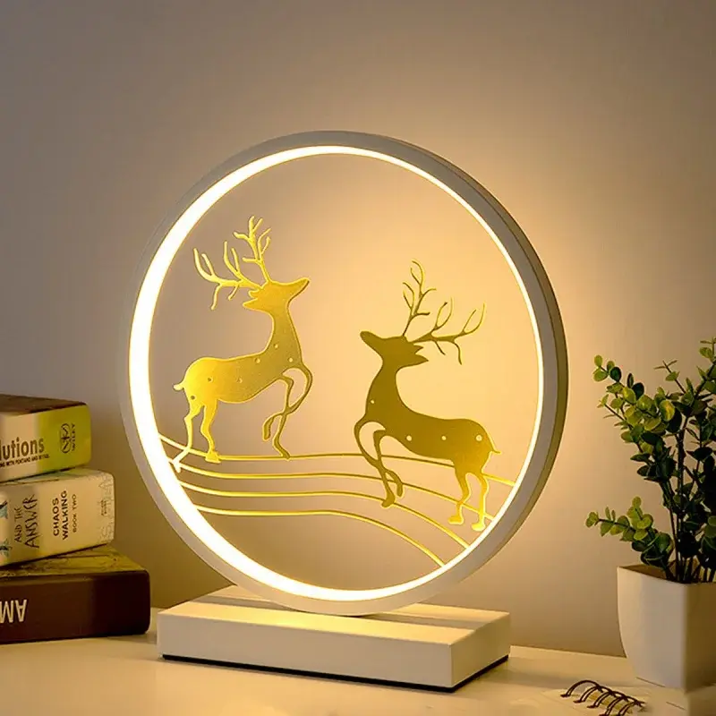 Nordic Style Creative Remote Control Household Hotel Study and Bedroom Bedside LED Lamp Gift Gift Decoration