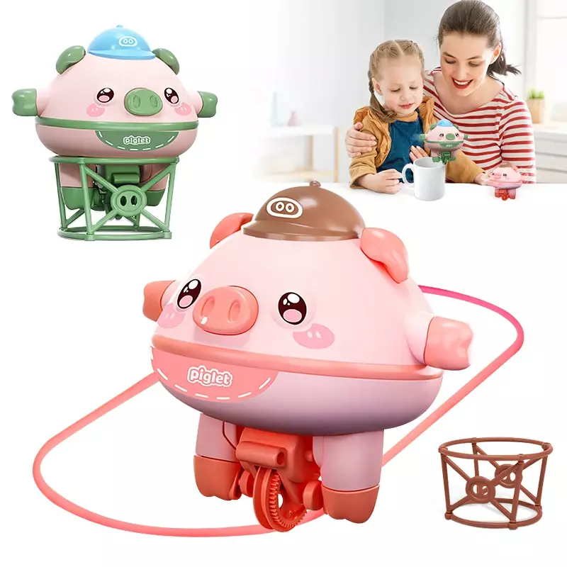 Новый робот для домашних животных на день ребенка, ротационная свинья, Неваляшка, Моноцикл, игрушка, балансировка свиньи, ротационная свинья, гироскоп для пальцев