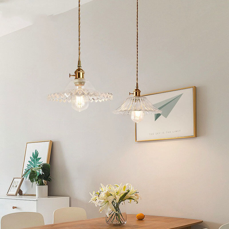 Подвесной светильник из прозрачного стекла, Скандинавская лампа, креативный дизайн, люстры для спальни, гостиной, подвесной светильник с регулируемой яркостью, 2024