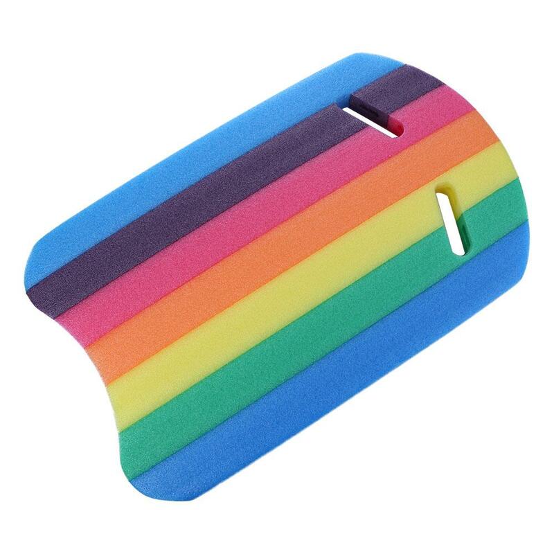 Flotador de espuma para piscina de niños y adultos, tablero de mano, Color arcoíris