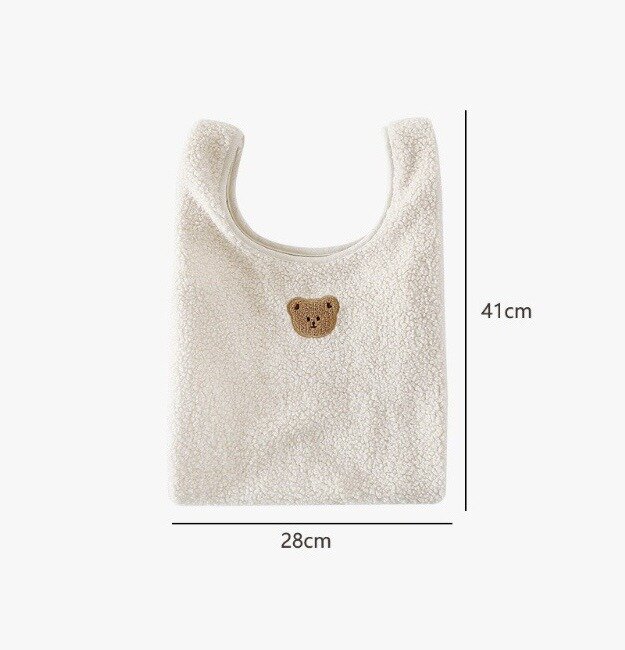 Neue ins nordische Stil große Kapazität Lamm Plüsch Mama Tasche tragbare Aufbewahrung taschen multifunktion ale Mutter Baby Tasche 2024