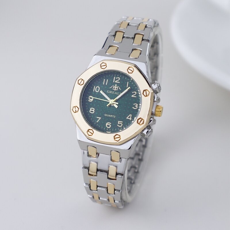 Klassische Sechseck Stahlband Uhren für Damen Mode lässig neue Luxus Quarz Armbanduhr für Damen Geschenk Uhren