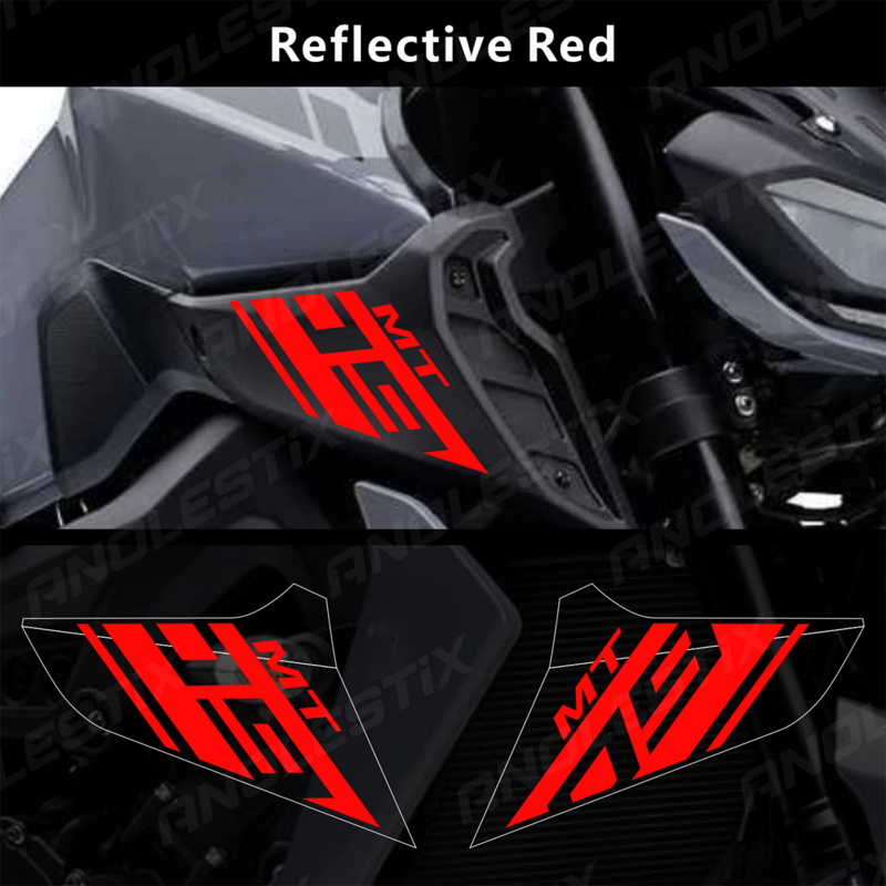 AnoleStix Reflective Motorcycle Logo Set Emblem Decals For YAMAHA MT09 MT-09 SP 2017 2018 2019 2020