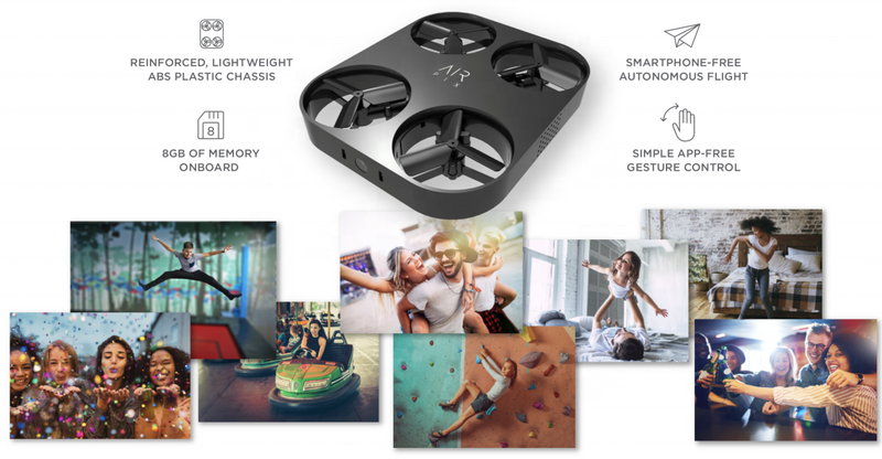 Air Selfie OCT AIR PIX Portable Pocket Size 12MP HD Flying Camera Smartphone Control Drone  with 8GB SD Card Surveillance UAV