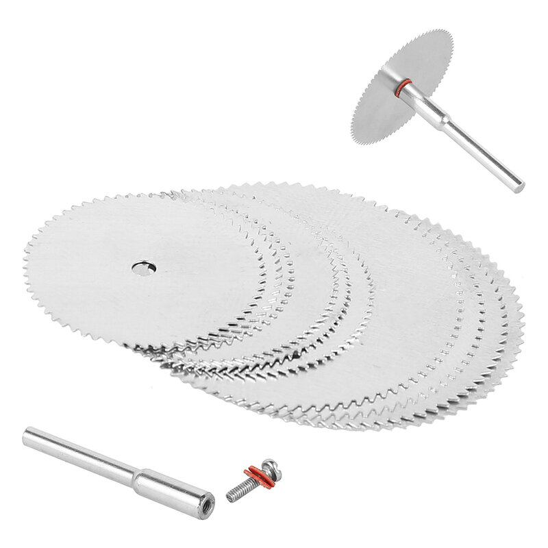 Mini disco de corte para accesorios rotativos, herramienta Dremel, rueda de molienda, hoja de sierra Circular rotativa, disco abrasivo, 11 piezas