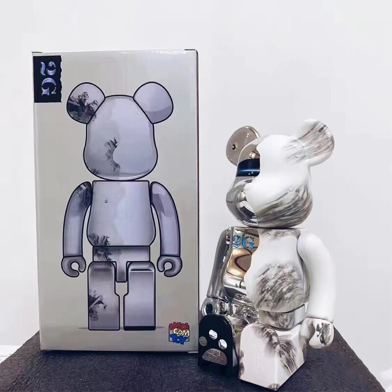 New High Quality Bearbrick 400% Figures Be@rbrick 28cm Model Bear brick Anime Home Decoration Send A Random 100%