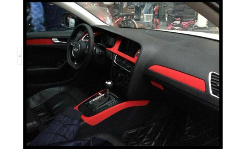 50*200cm Premium Quality Velvet Suede Fabric Vinyl Car Wrap Sticker nero rosso pellicola autoadesiva in velluto per lo Styling dell'auto
