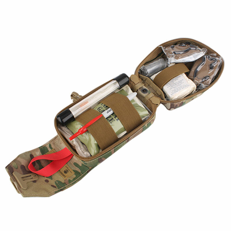 Emersongear Tactische Militaire Ehbo-kit Bag Geneeskunde Medische Pouch Survival Taille Pocket Airsoft Jacht Fietsen Sport Nylon
