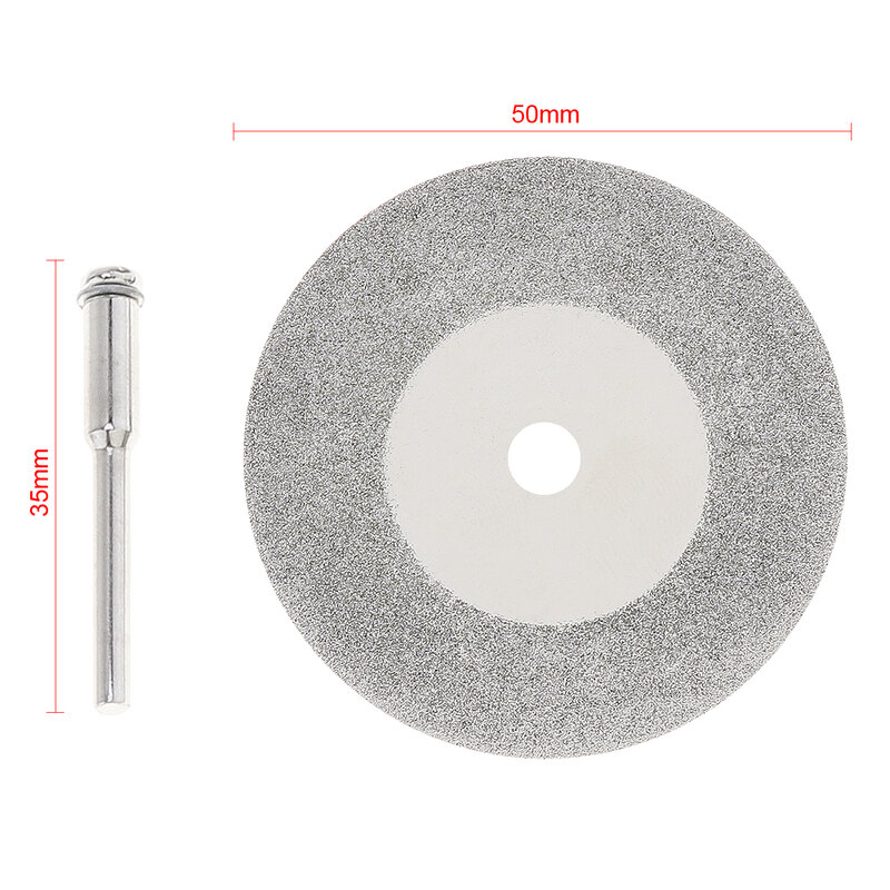 12pcs 50mm Diamond Cutting Discs Electric Drill Multifunctional Saw Blade with 3mm Rotary Shank for Home DIY Cutting Discs Tools