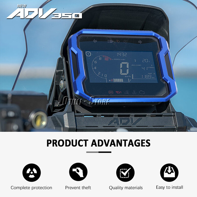 Velocímetro tacômetro instrumento cluster capa, acessórios da motocicleta, apto para HONDA ADV350, ADV 350, Adv350, 2022, 2023