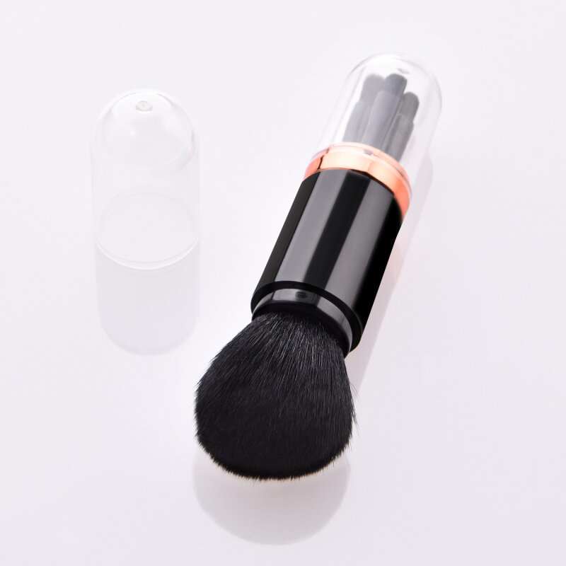 Telescopic 4 in 1 Travel Portable Makeup Brushes Set Eyeshadow Powder Loose Brush Lip Cosmetics For Face Makeup Brush