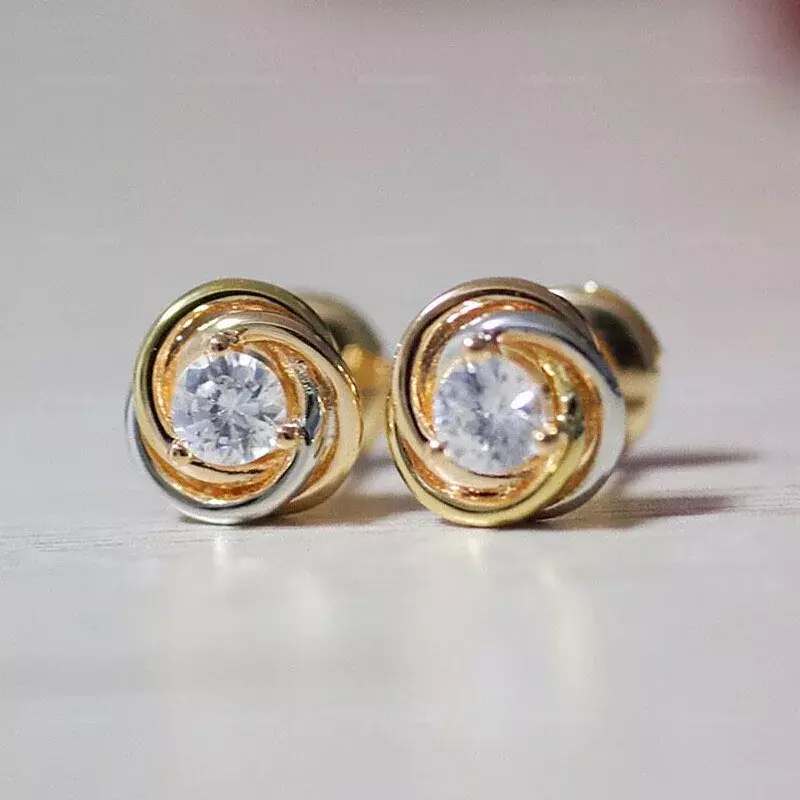 Boucles d'oreilles en argent regardé S925 avec diamant unique pour femme, collier design minimaliste, bijoux de fête, marque de luxe, mode