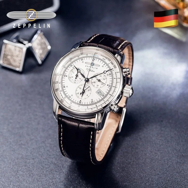 Reloj de pulsera multifuncional para hombre, cronógrafo de lujo, con fecha automática, movimiento de cuarzo, cronógrafo de moda, 2024