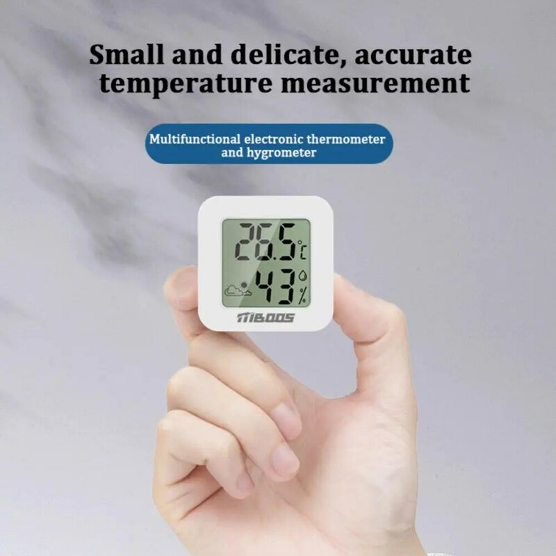 ميزان حرارة رقمي داخلي مصغر ، مقياس للرطوبة بشاشة عرض LCD ، مقياس درجة حرارة الغرفة ، مقياس الرطوبة ، مستشعر الرطوبة