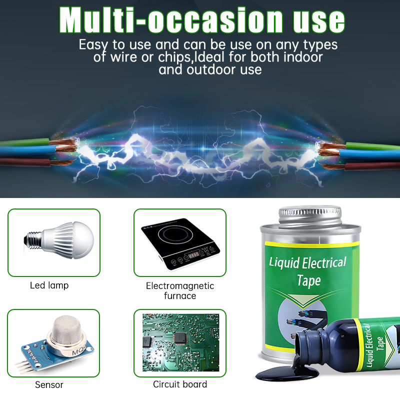 Fita isolante elétrica impermeável, Rubber Liquid, Isolation Wire, Cable Coat, Fix Line Glue, Selante, 100ml, 260ml