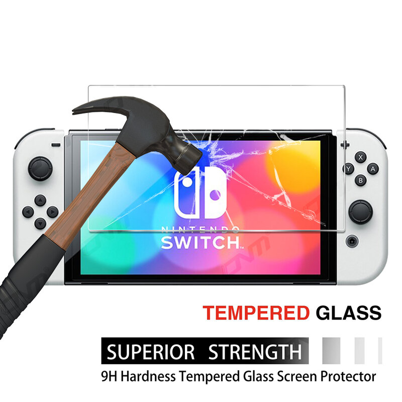 Paquete de vidrio templado protector para Nintendo Switch, película protectora de pantalla OLED para Nintendo Switch Lite, accesorios de vidrio NS, 1-3 Uds.