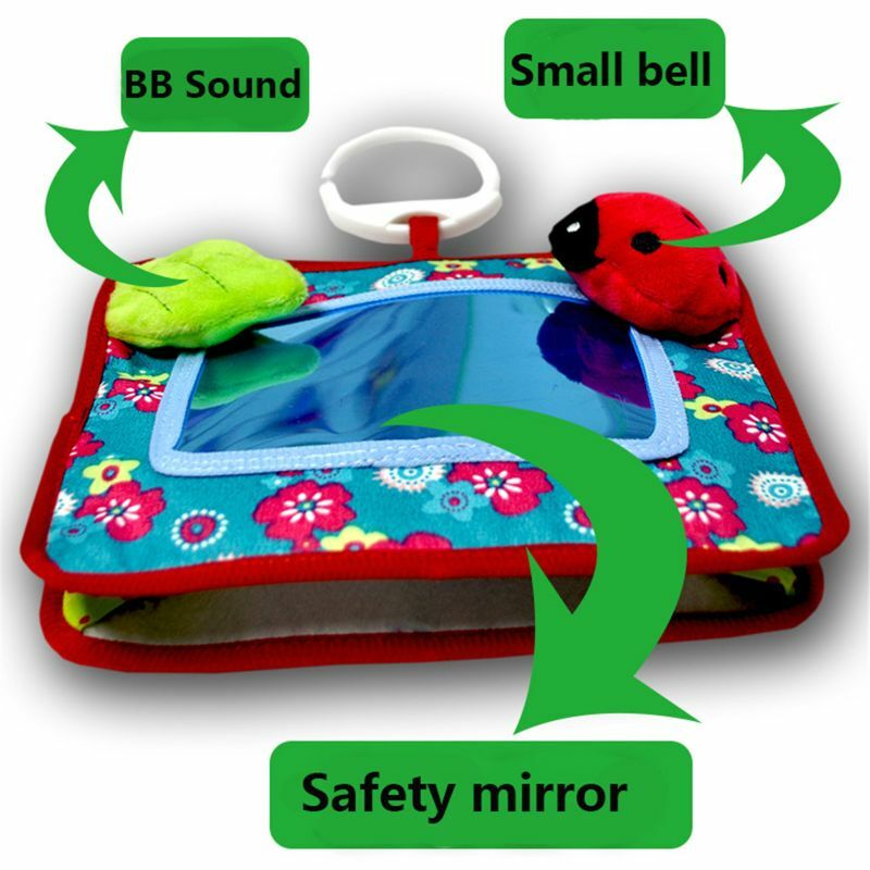 Q0KB Монтессори животик для временного пола зеркало DIY Дошкольное обучение игрушка для младенцев