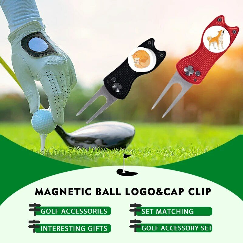 Golf marker cap clip Martini、Pets ball marker golf 、Teddy, The ideal universal gift for golfers、Golf Course Accessories、Mark
