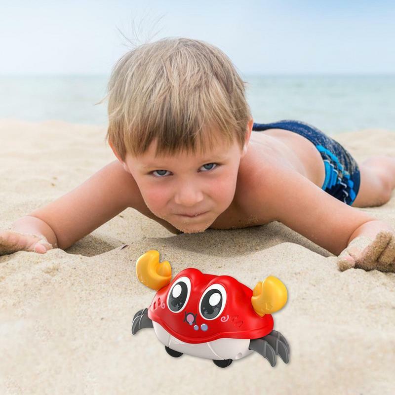 Pełzające kraby zabawki dla niemowląt śliczne kraby zabawki dla dzieci interaktywne chodzenie tańcząca zabawka zabawy dla niemowląt prezent urodzinowy dla ponad 3