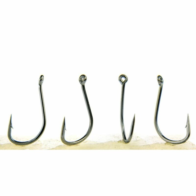 100PCS Tubes Fish Hook Box Black Crooked Mouth High Carbon Steel Hook With Barb With Izu Hook Box High Quality Iscas Pesca