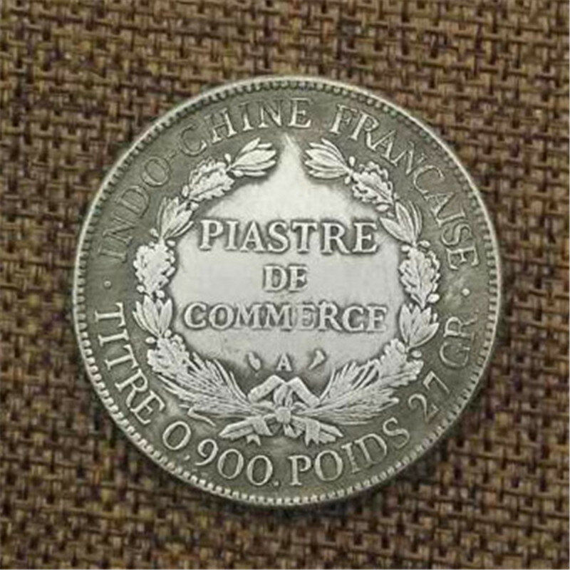 เหรียญคู่รักคู่รักฝรั่งเศสโบราณ3D หรูหราเหรียญศิลปะกระเป๋าเหรียญการตัดสินใจที่โรแมนติกเหรียญที่ระลึกโชคดี + ถุงซานตาแปลกใหม่1908