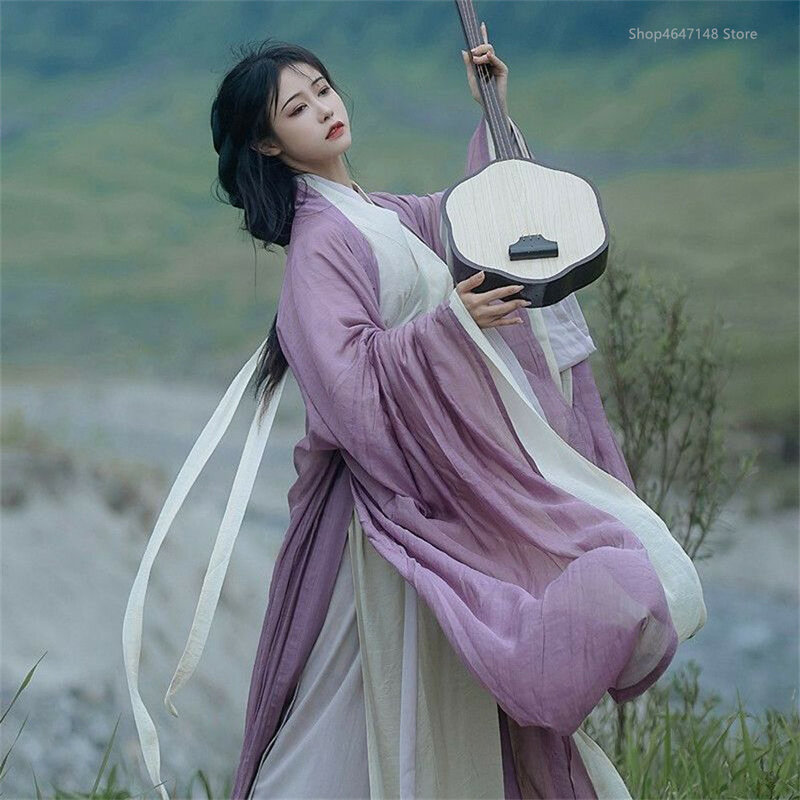 Plus rozmiar 3-częściowy zestaw damski Hanfu chińska starożytna tradycja sukienka Hanfu Fantasia karnawał Cosplay damski kostium wróżki dla pani