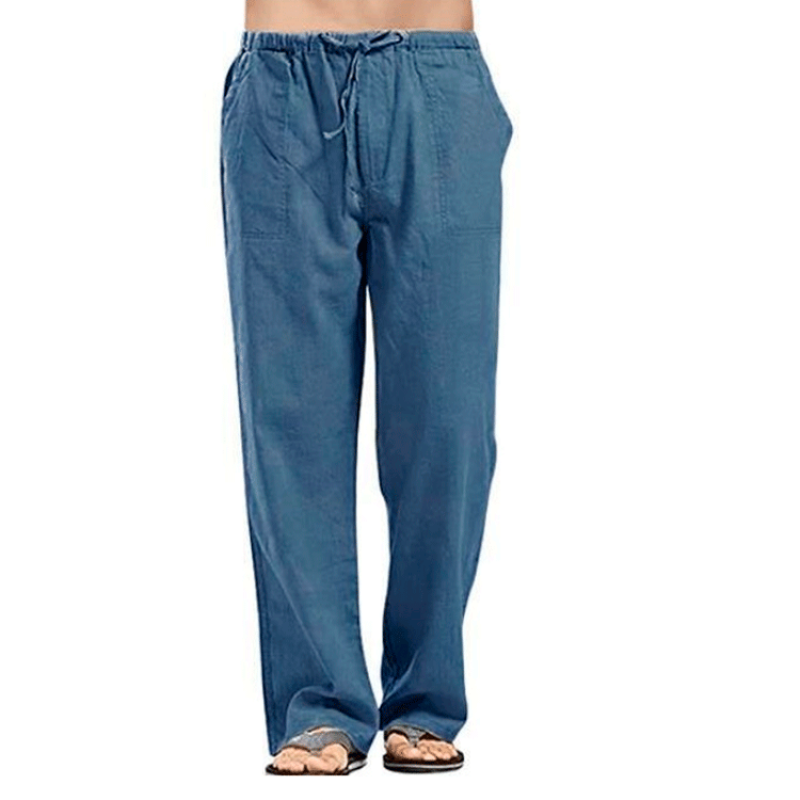 Pantalones Extra grandes para hombre, Pantalón recto, ajustado y transpirable, holgado, informal, deportivo, M-5XL