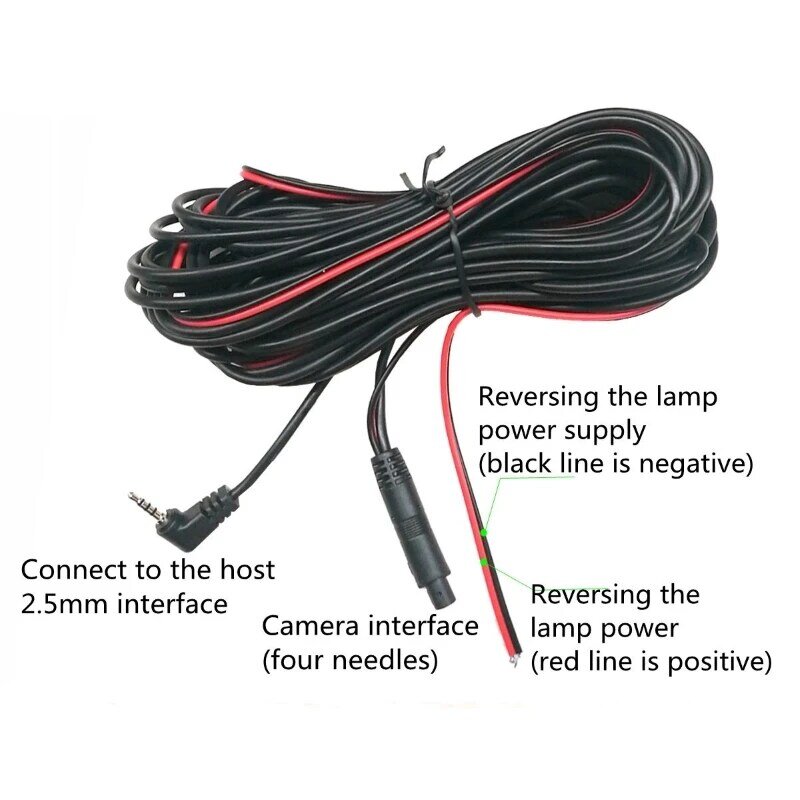4 Pin 6/10/15 Meters Extend Cable for Mirror Dash Cam Rear View Camera Rear Car Recorder car accessories tools