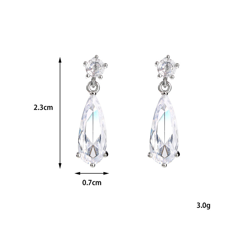 Bridal Teardrop Wedding Earrings for Ladies, Bridesmaids, Bridals - Crystal Rhinestone Drop Earrings Jewelry