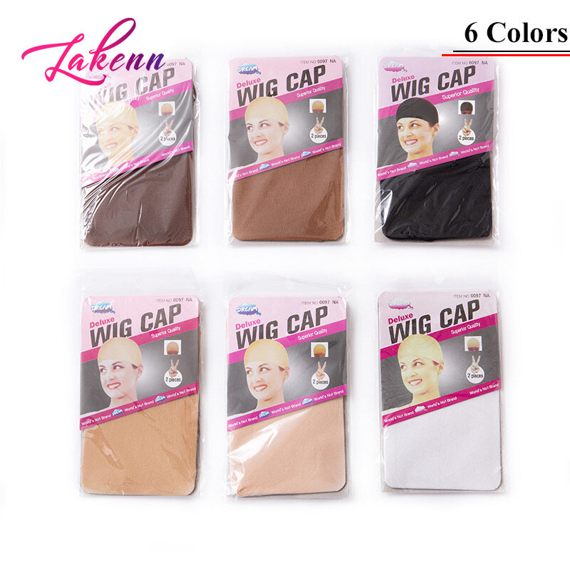 Gorro de peluca marrón claro para mujer, media de 20 piezas para pelucas delanteras de encaje, similar a la piel, tejido duradero, cómodo