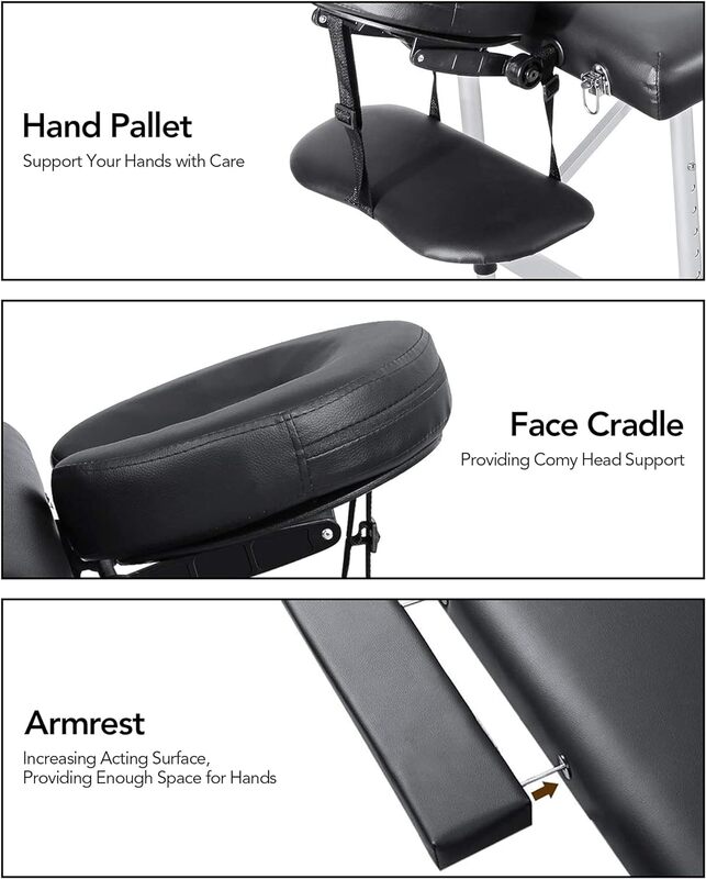 CHRUN-Mesa portátil de massagem profissional, cama larga, camas faciais SPA, carro profissional, altura ajustável, 84"