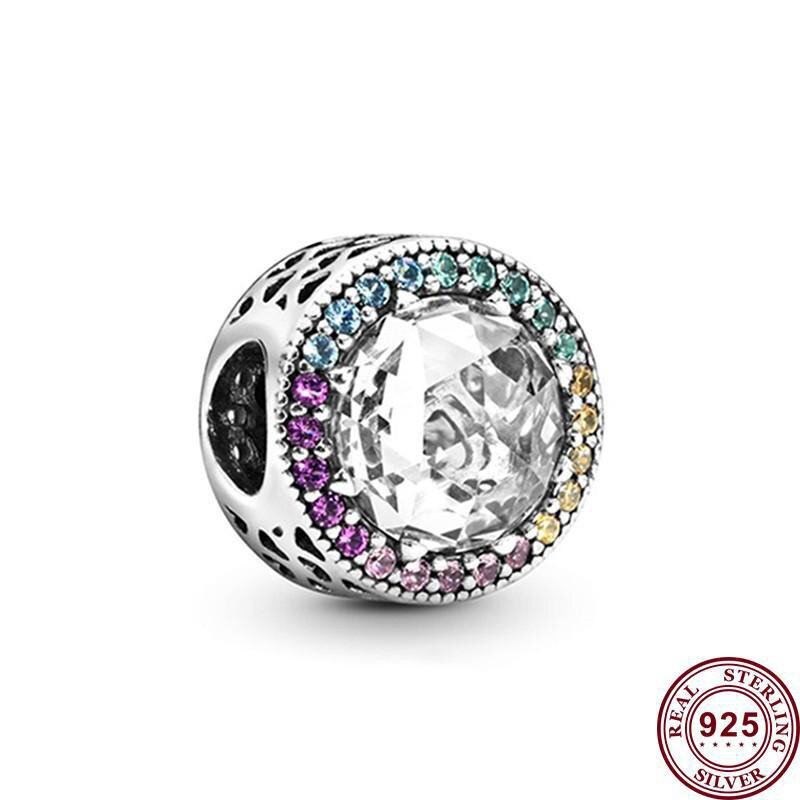 Hot 925 Silver Exquisite Ocean Heart Shaped Beads adatto per le donne braccialetto originale gioielli di fascino fai da te di moda di alta qualità